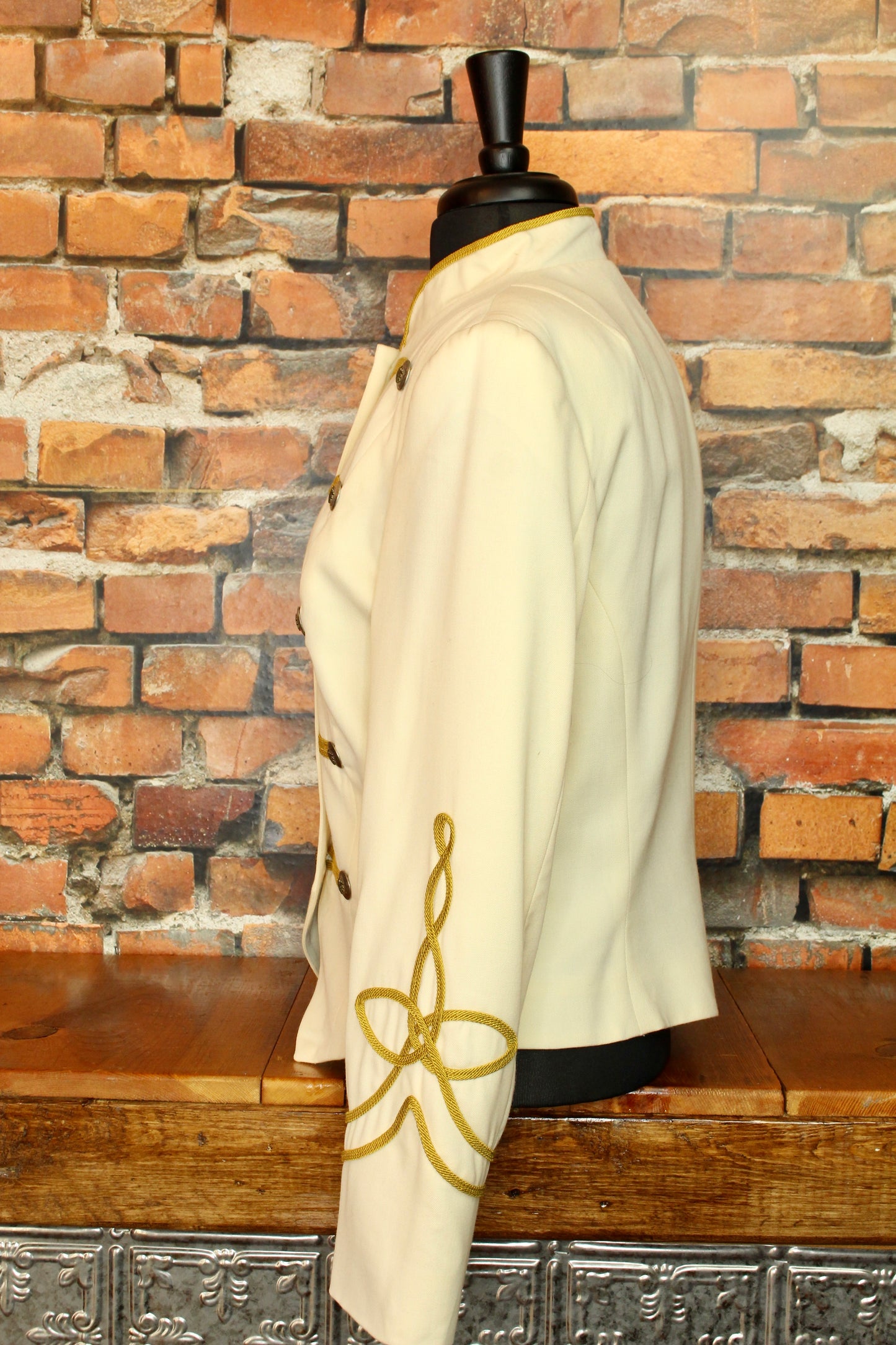 Ivory Jacket with Gold Braid