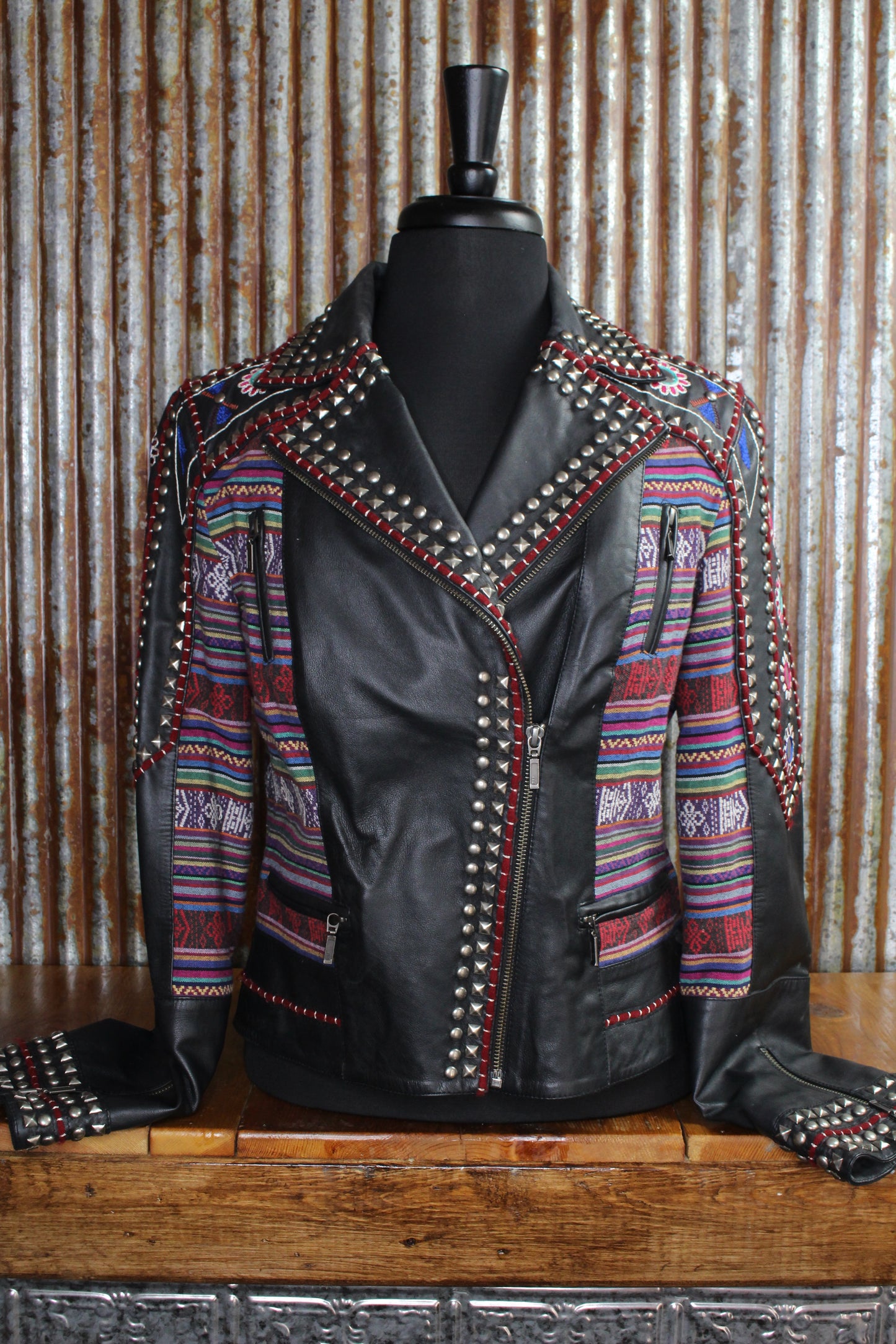 Flowers & Mirrors Leather Jacket
