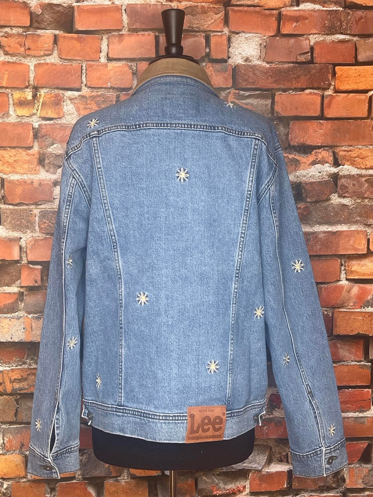 Lee X The Hundreds Flower Embroidered Oversized Jkt