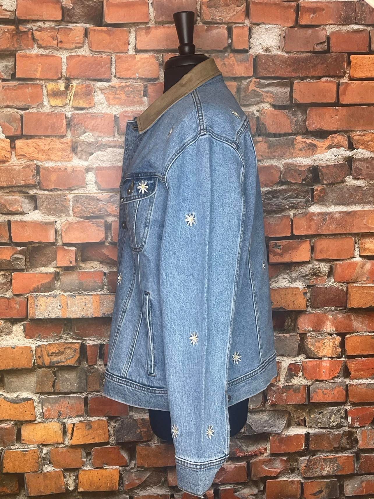 Lee X The Hundreds Flower Embroidered Oversized Jkt