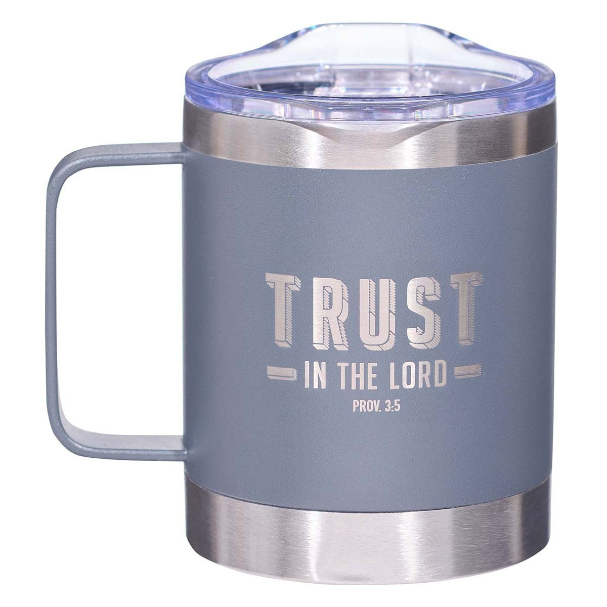 Trust the LORD Camp Style Stainless Steel Mug - Proverbs 3:5