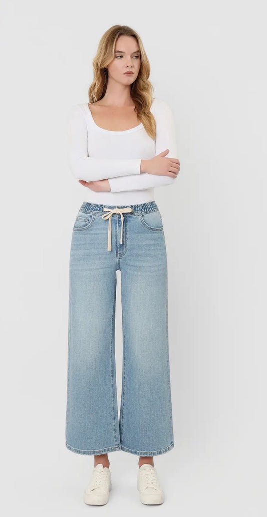 Denim Drawstring Jeans