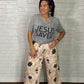 Geometric Star Wide Leg Pants