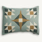 QUILTED STAR COTTON MATELASSE SHALE SHAM