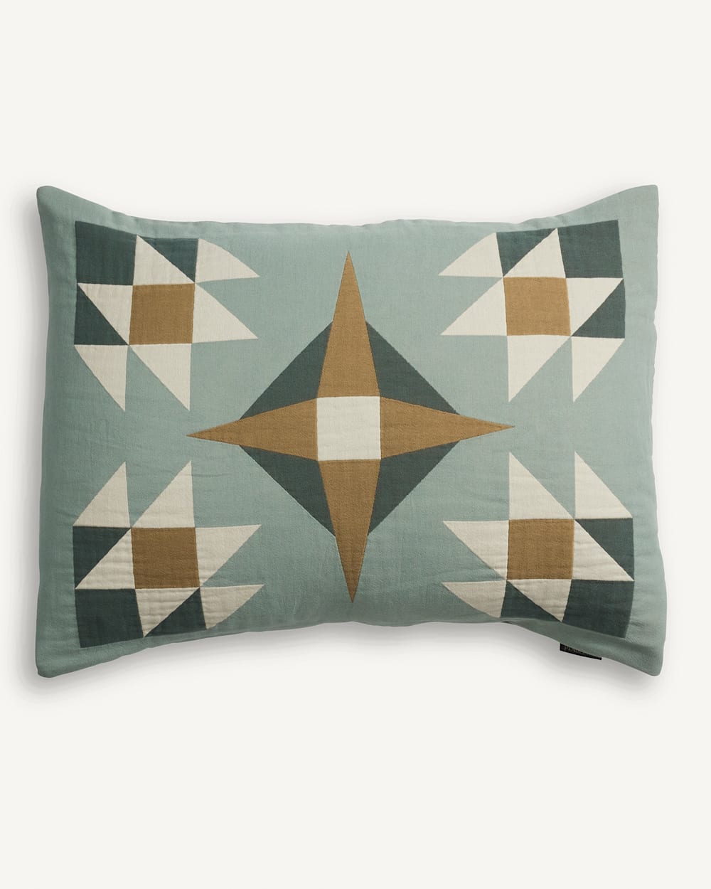 QUILTED STAR COTTON MATELASSE SHALE SHAM