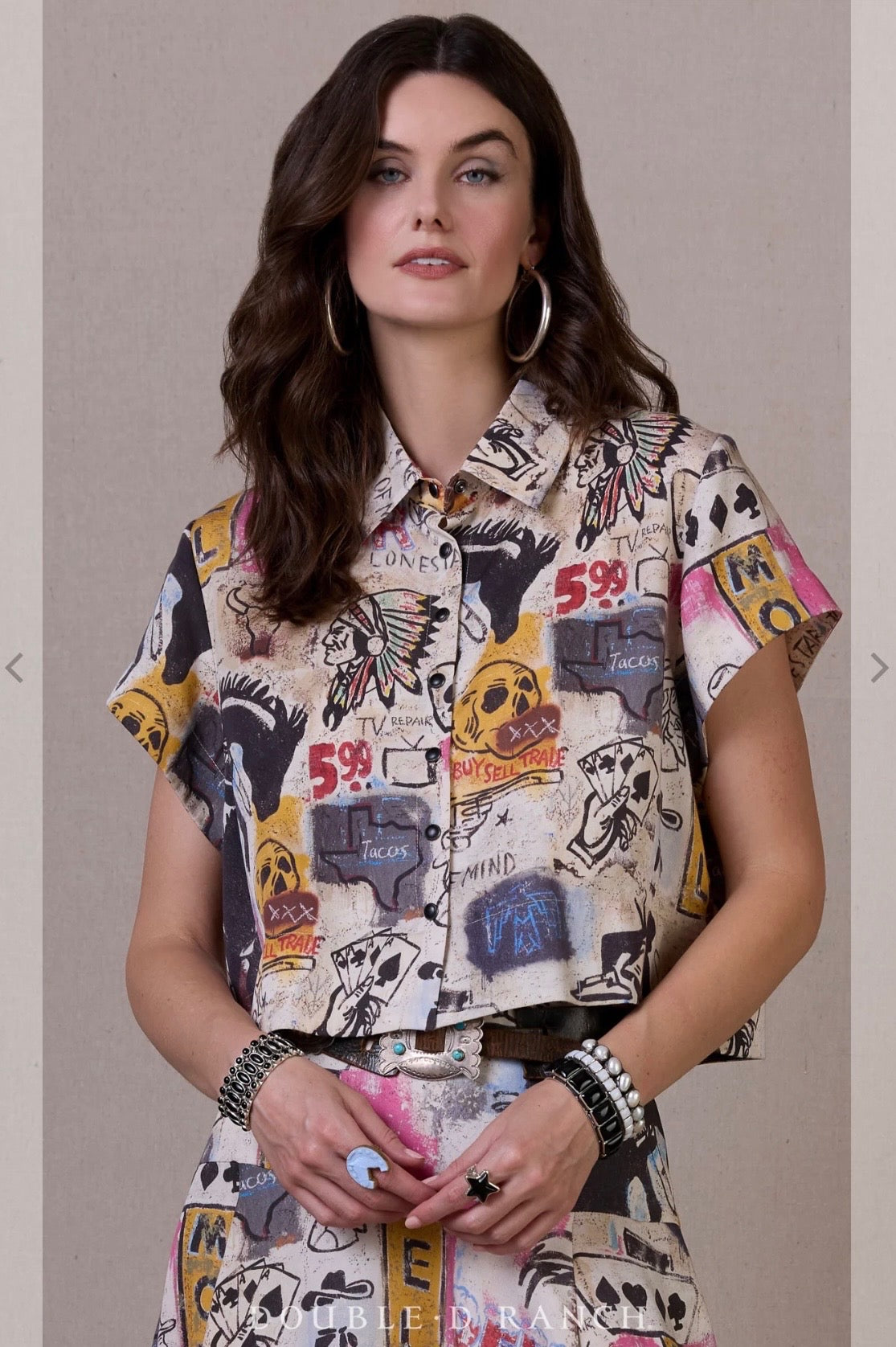 Cowboy Graffiti Top