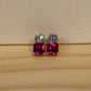 Beautiful Goldtone Ruby Set (Necklace, Bracelet & Earrings)