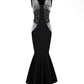 Bandage Pearl Embellished Mermaid Midi Dress