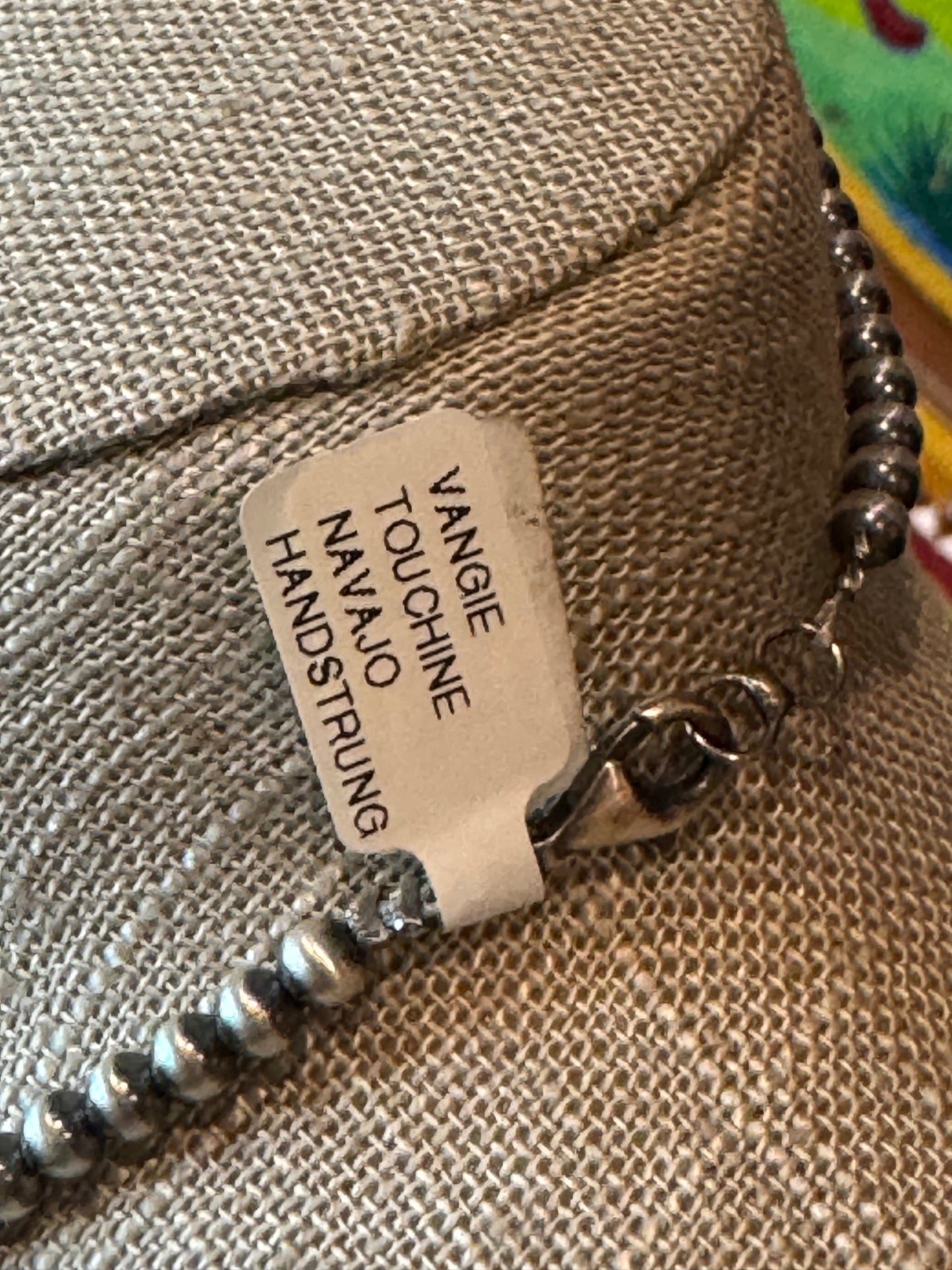 Kingman Turquoise Pendant on 4mm 18” Navajo Pearls