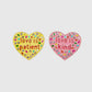 1 Corinthians Candy Heart Stud Earrings