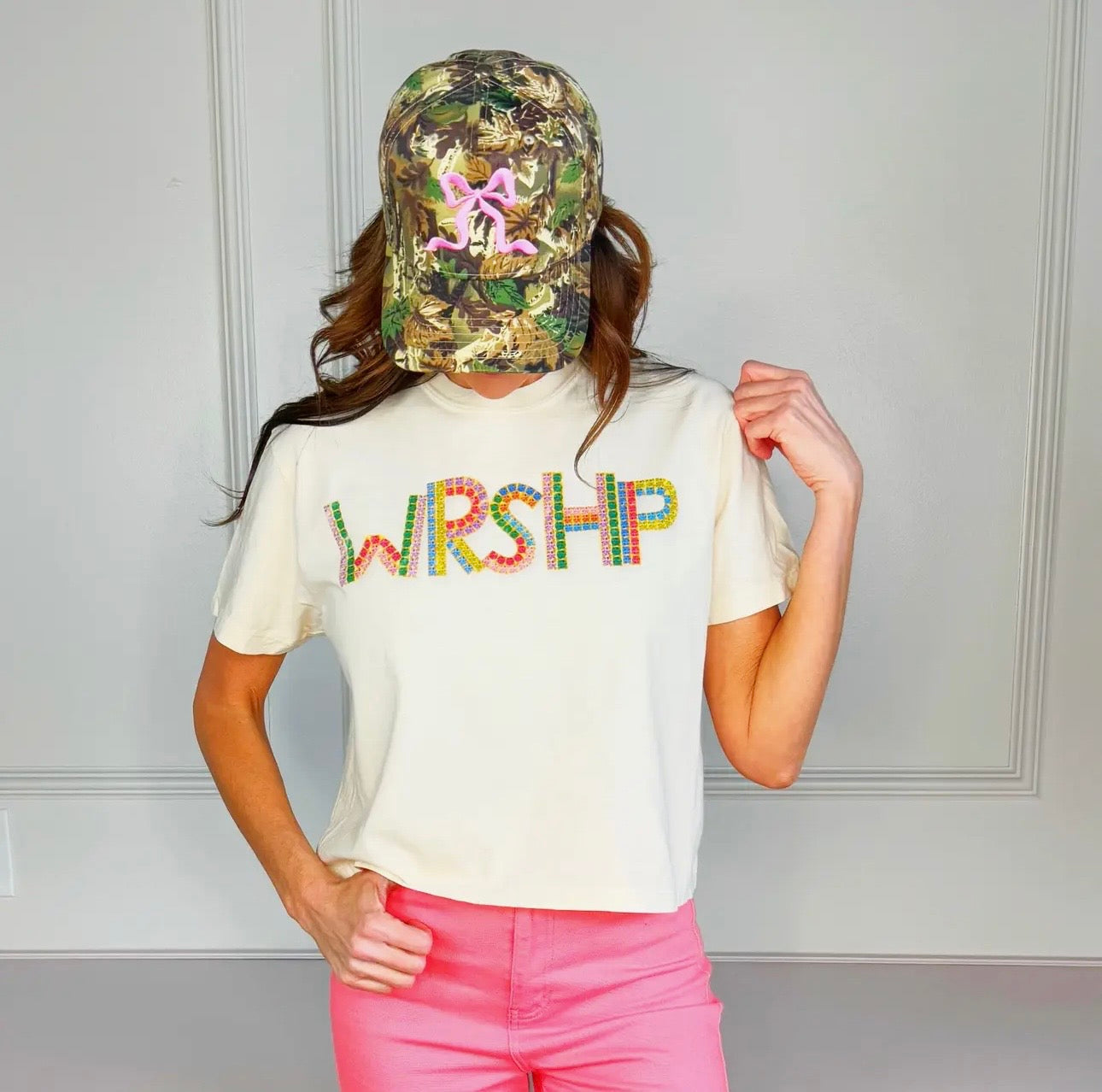 Bejeweled WRSHP Crop Tee