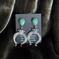 Sterling Silver Turquoise Post Naja Earrings
