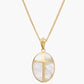 Mother of Pearl Cross Pendant Necklace