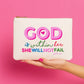GOD Is Within Her Colorful Canvas Bag