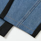 Mixed Jogger Barrel Pants (Black)