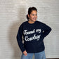 “Found My Cowboy” Graphic Knit Pullover