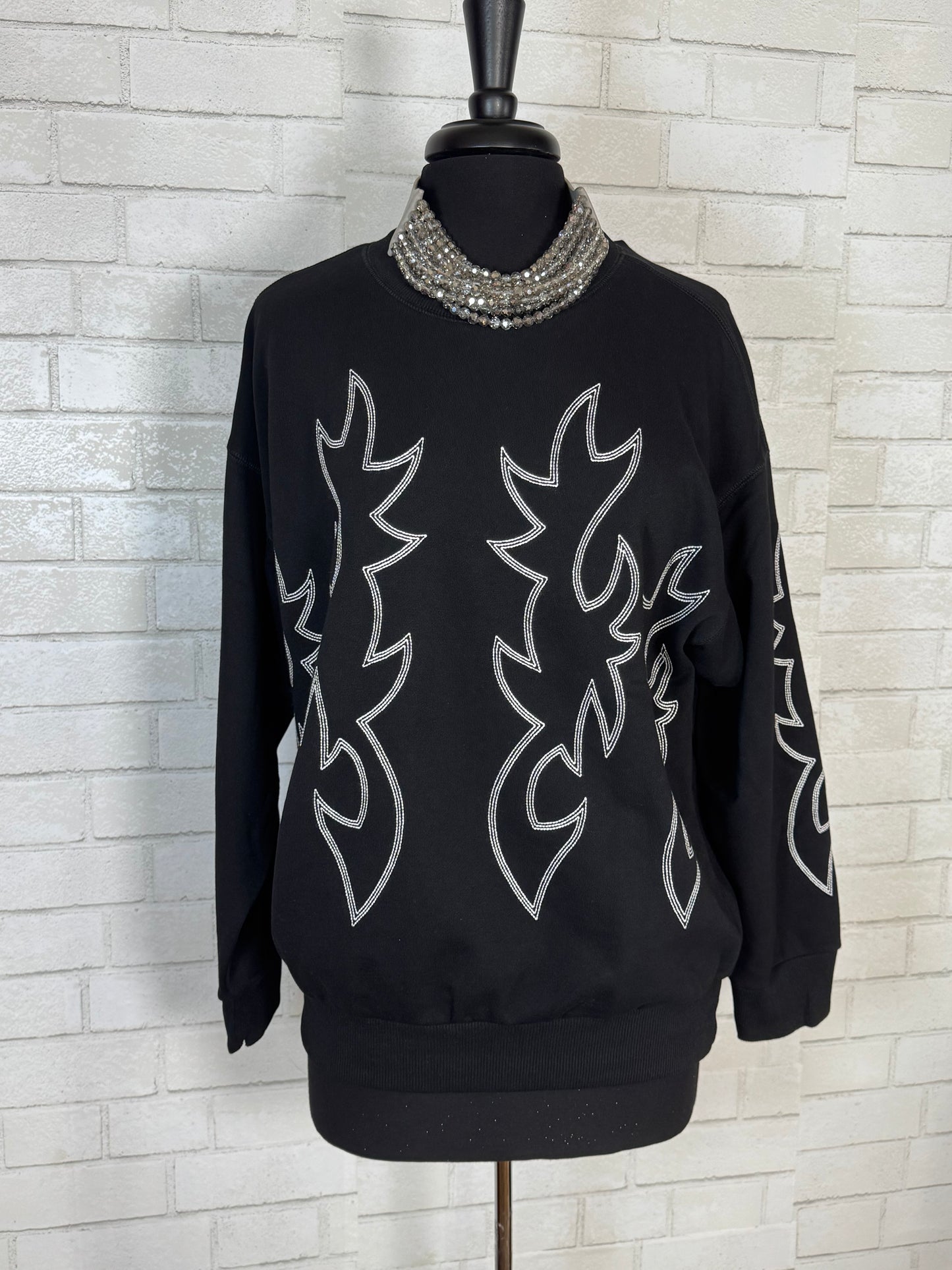 Western Boot Stitch Sweatshirt