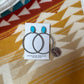 Turquoise Hoop Earrings
