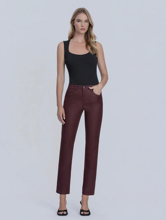 High Rise Slim Straight Jeans