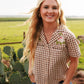 Western Gingham Blouse
