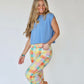 MADRAS PLAID BARREL PANTS