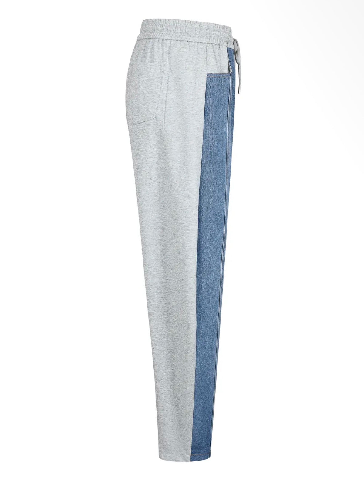 Mixed Jogger Barrel Pants (Heather Grey)