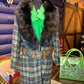 The Darcie Fox Collar Plaid Jacket