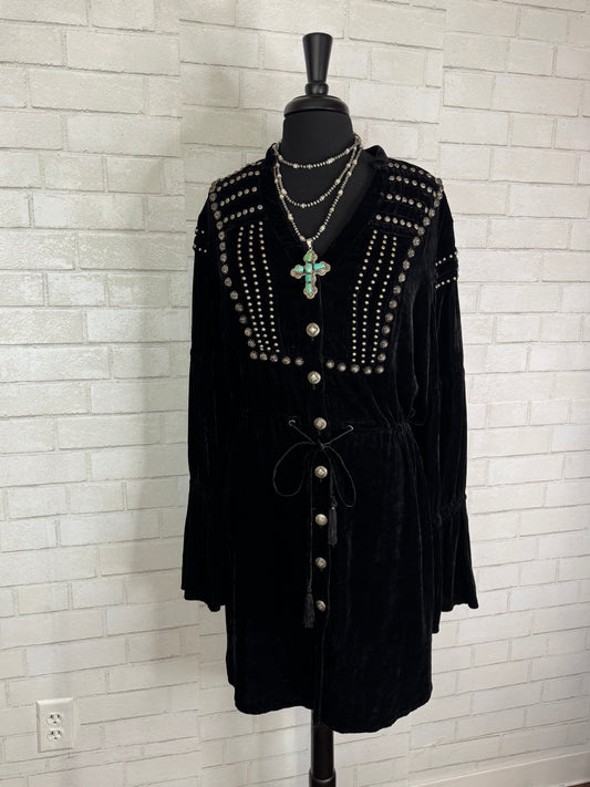 Black Velvet Tunic