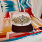 Clear Crystal Cap with Brown Brim