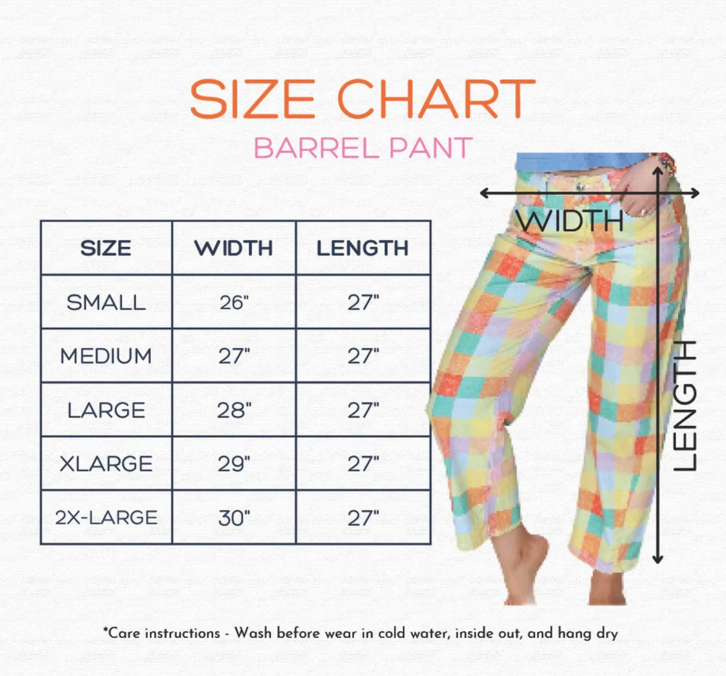 MADRAS PLAID BARREL PANTS