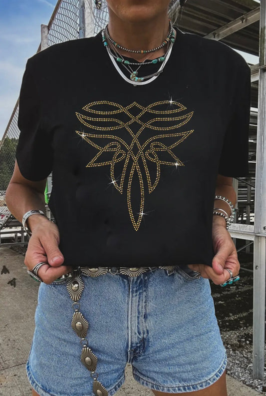 Sparkle Western Tee