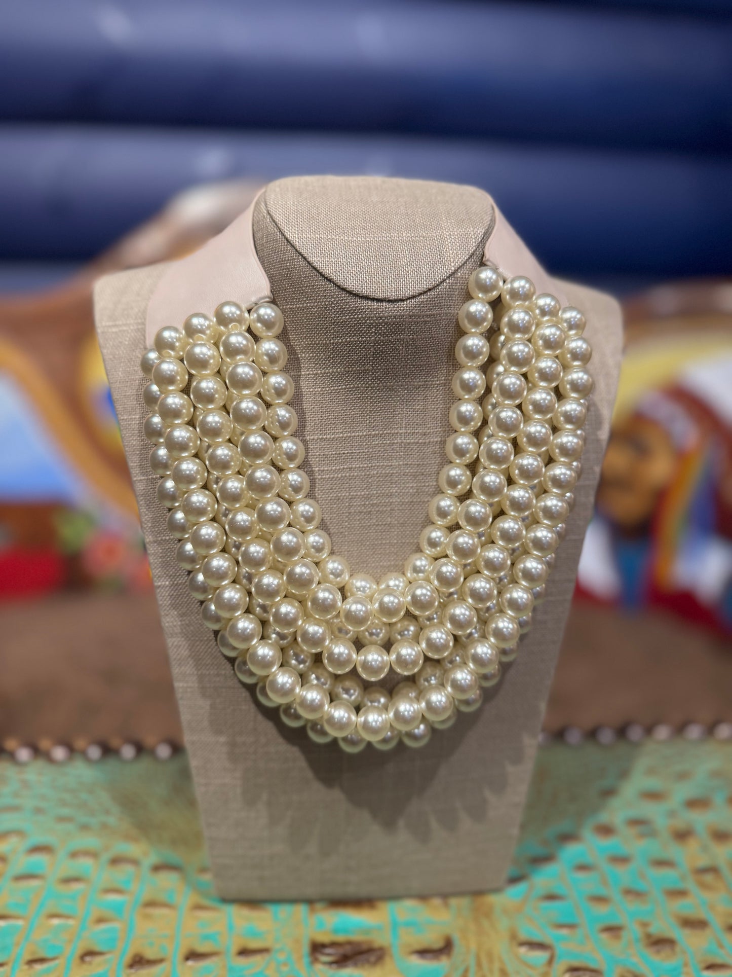 Multi Strand Pearl Necklace