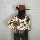 The Loretta Cow Animal Print Blouse