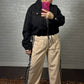 SAFINA-BLACK EMBELLISHED DENIM JACKET