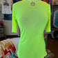Neon Line Short Sleeve Mesh Top