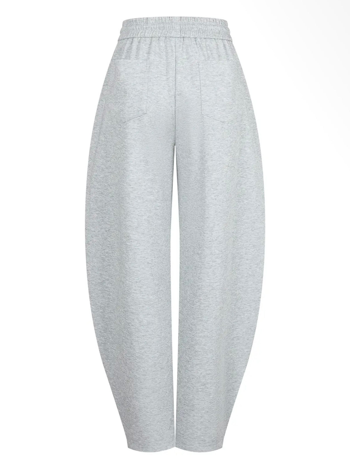 Mixed Jogger Barrel Pants (Heather Grey)