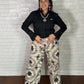 Geometric Star Wide Leg Pants