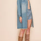 Long Denim Sparkly Jacket