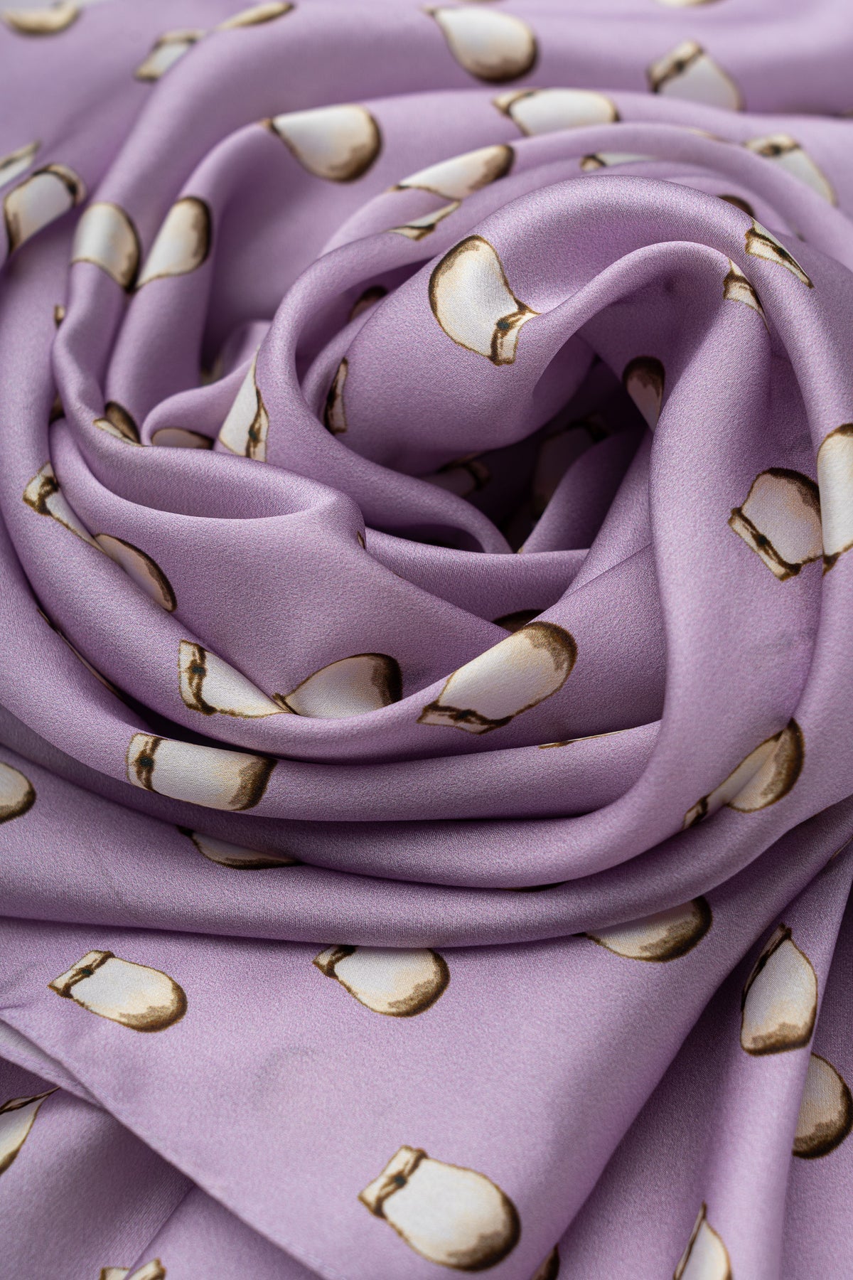 Elk Ivory Silk Scarf - Lavender