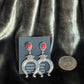 Sterling Silver Coral Post Naja Earrings