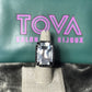 Mini Soleil Ring w/trim in Gunmetal/Clear Crystal
