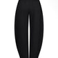 Mixed Jogger Barrel Pants (Black)