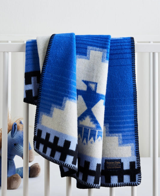 Morning Storm Crib Blanket