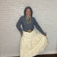 High-Waist Floral Skirt