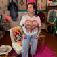 Cross Heart with AB Stones Tee