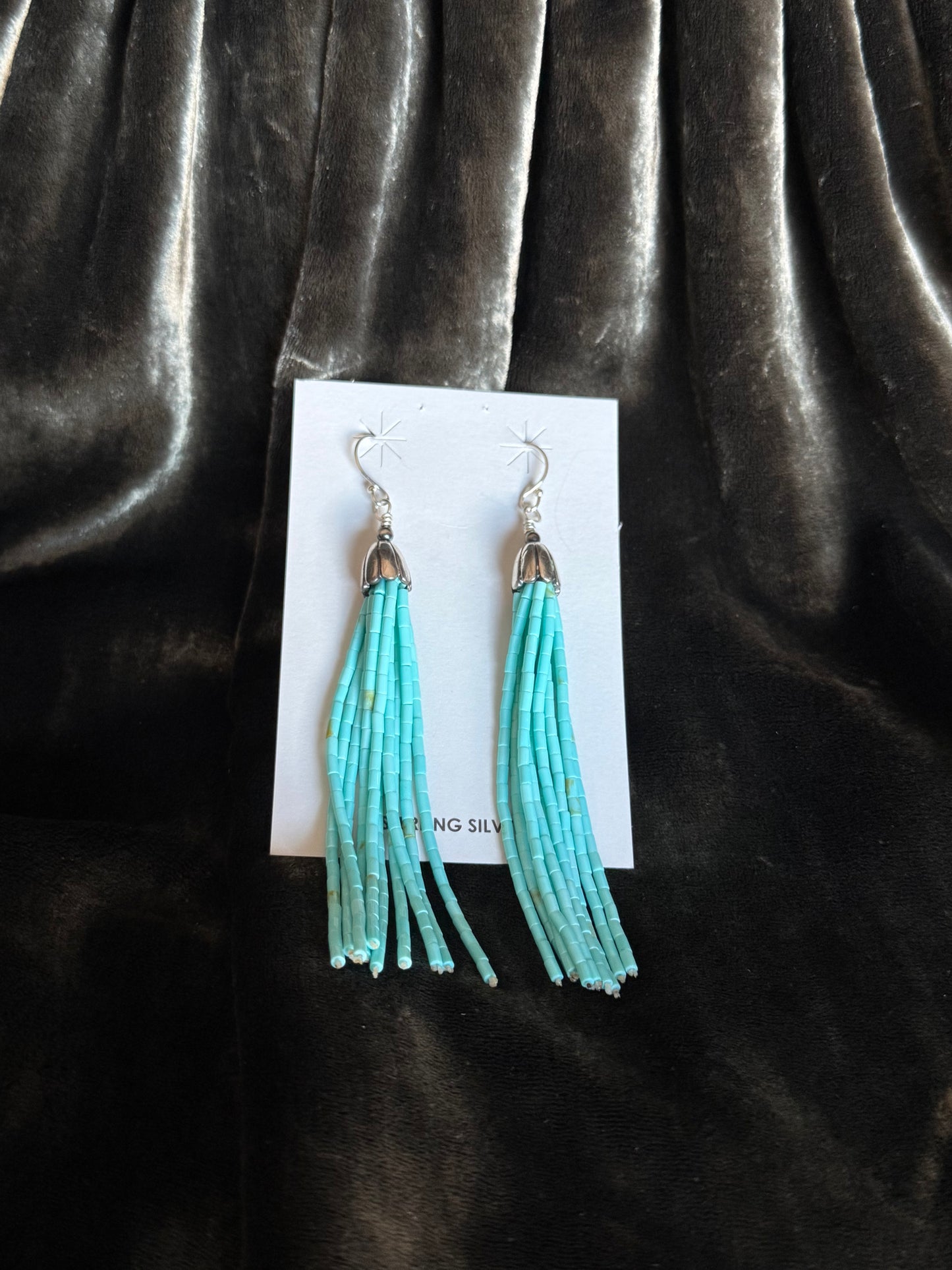 4” Sterling Silver Heishi Earrings