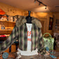 Faux Fur Plaid Crop Jacket