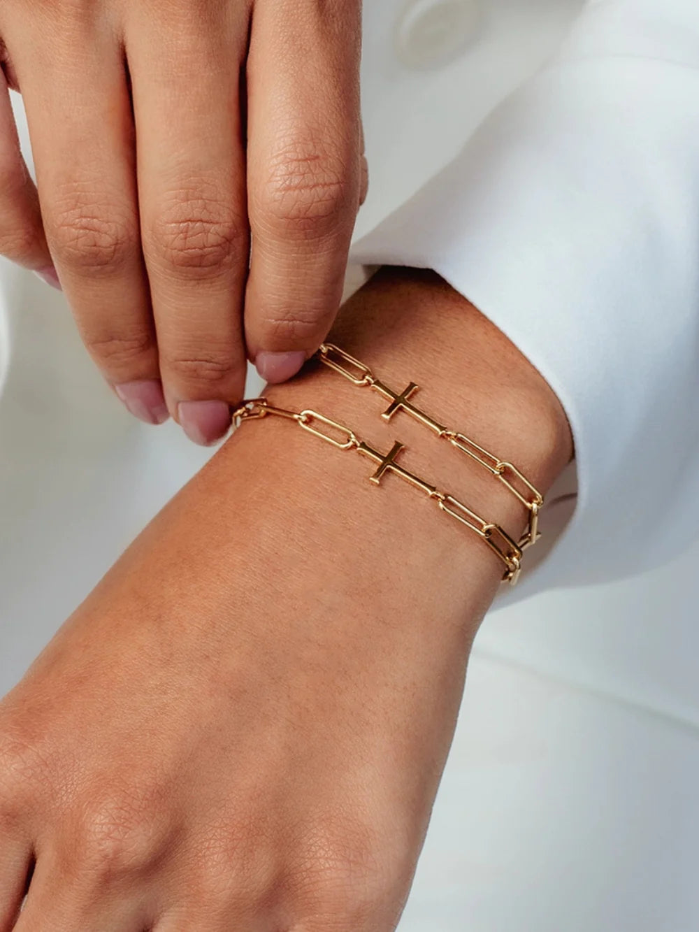 Chain Breaker Cross Bracelet