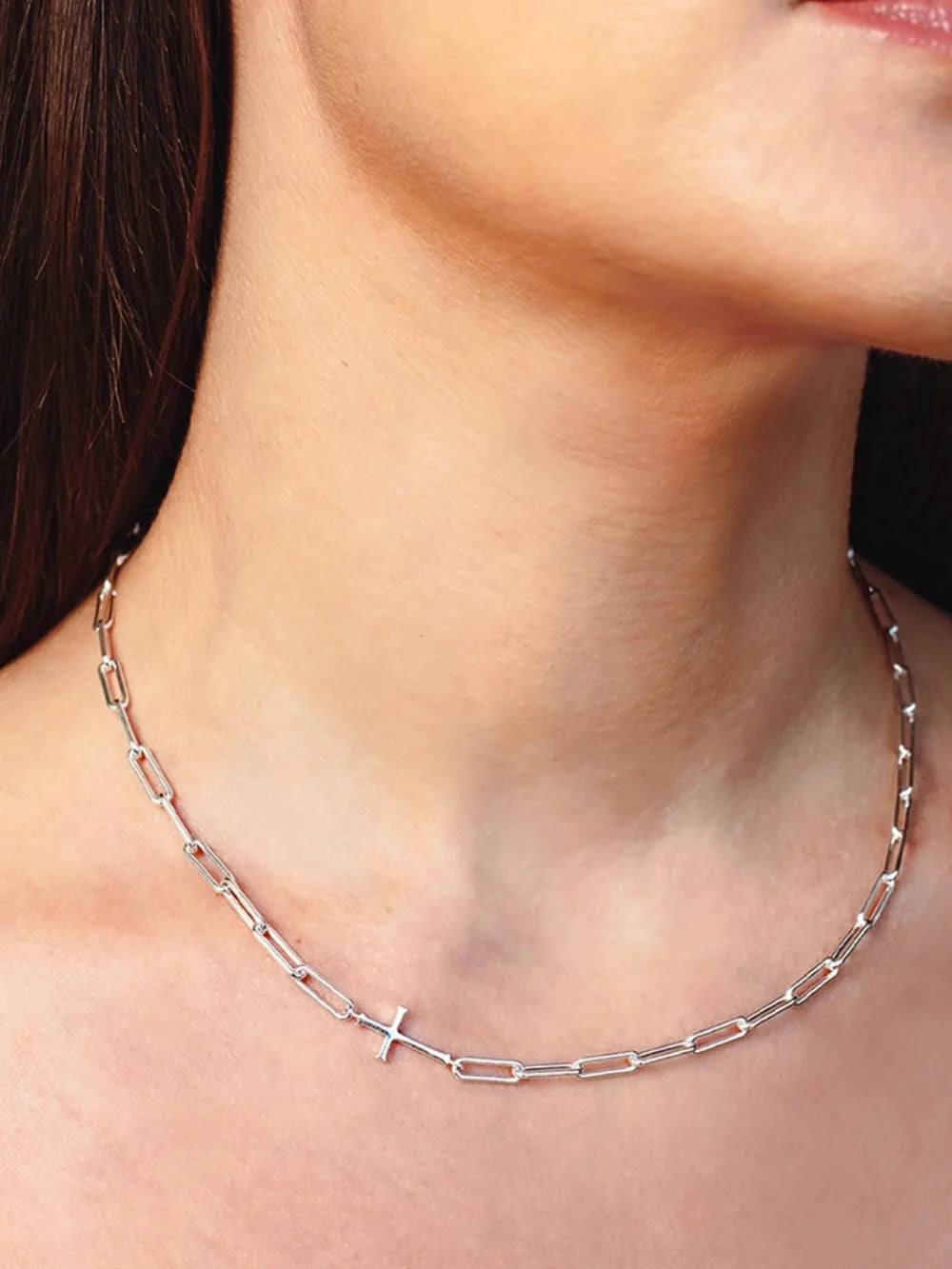 Chain Breaker Cross Necklace