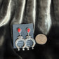 Sterling Silver Coral Post Naja Earrings